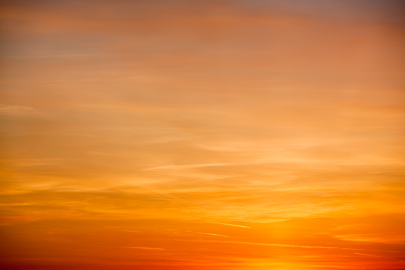 Orange Sunset in Vancouver