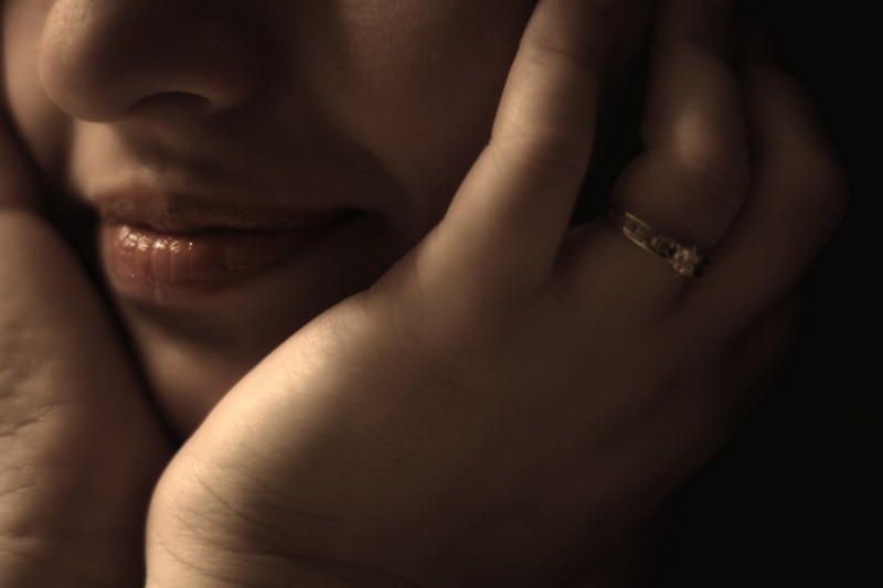 Smiling wedding ring