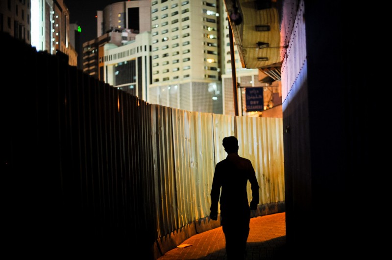 Man walking in Dubai