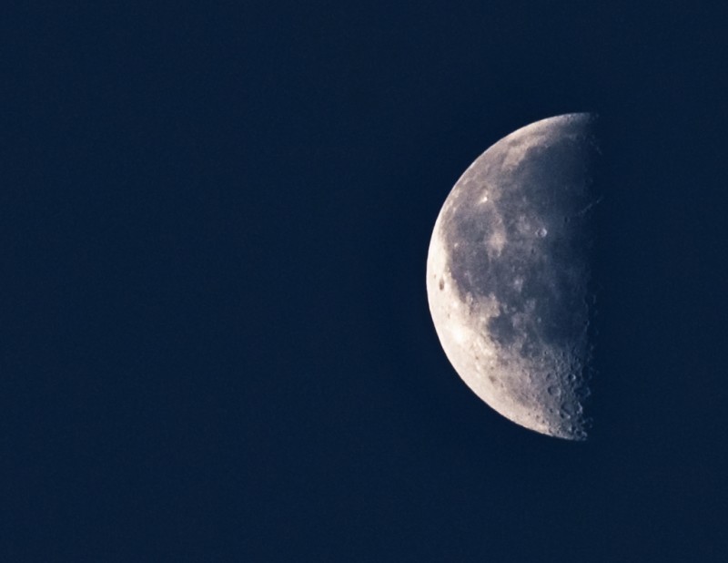 Beautiful shot of the moon