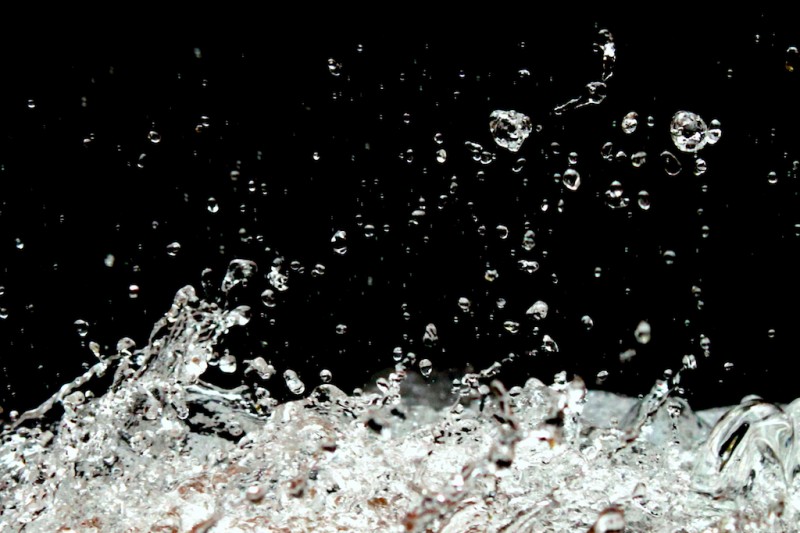 Splashing water