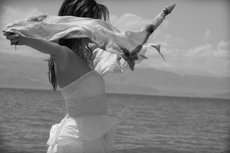 Woman on the beach